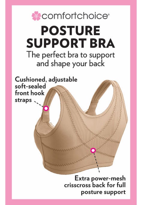Front-Close Cotton Wireless Posture Bra, , alternate image number null