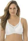 18 Hour Breathable Comfort Lace Wireless Bra 4088, WHITE, hi-res image number null