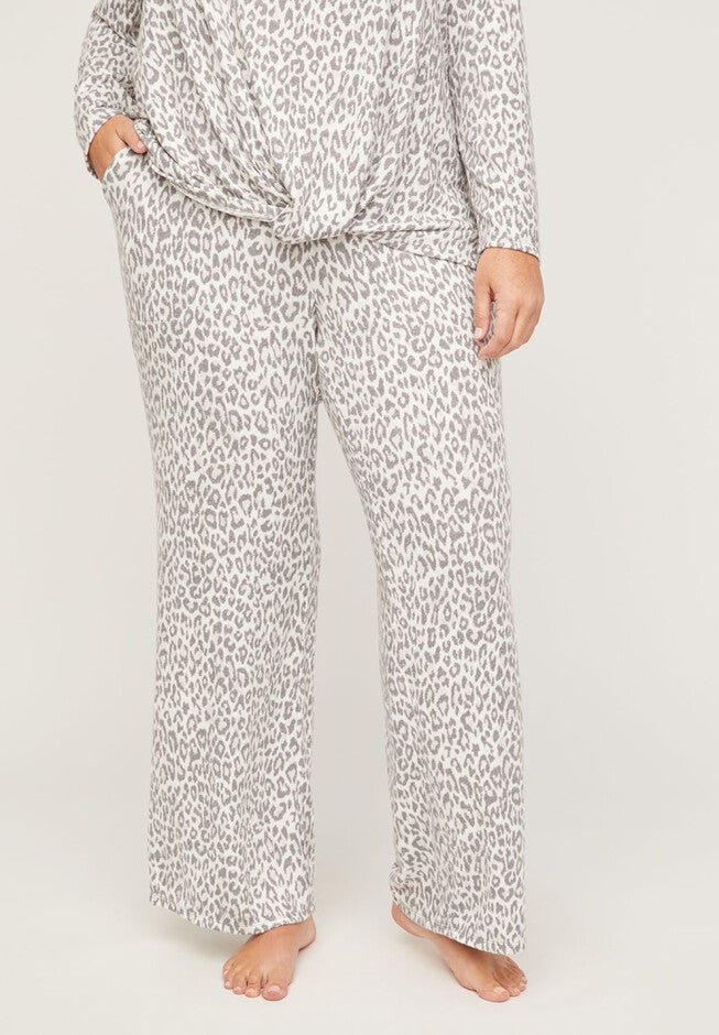 ComfySoft Safari Sleep Pant, BRUSHED ANIMAL GREY, hi-res image number null