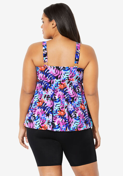 Flared Tankini Top , , on-hover image number null
