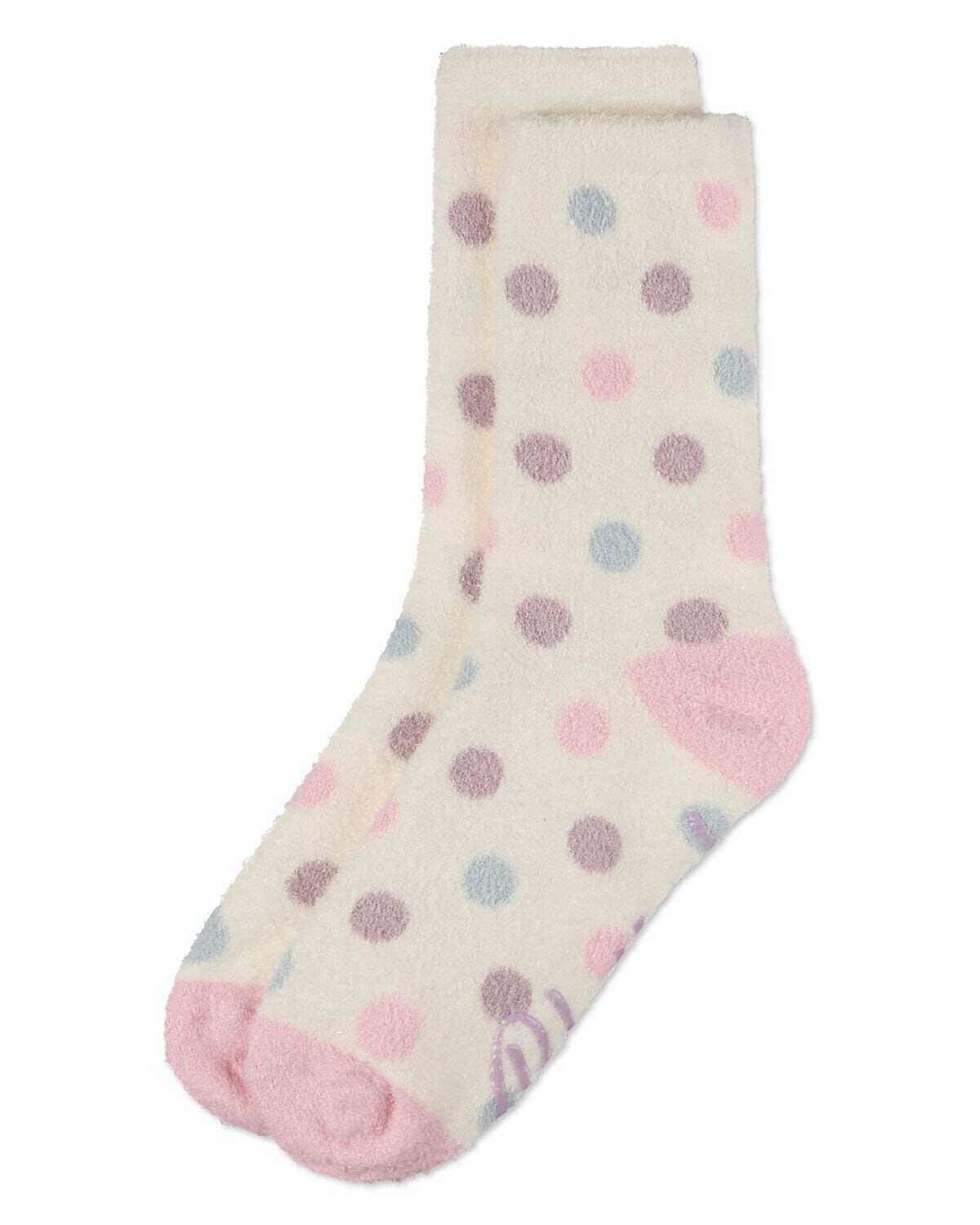 Women&#39;s Blessed Aloe Infused Crew Socks, IVORY, alternate image number 2