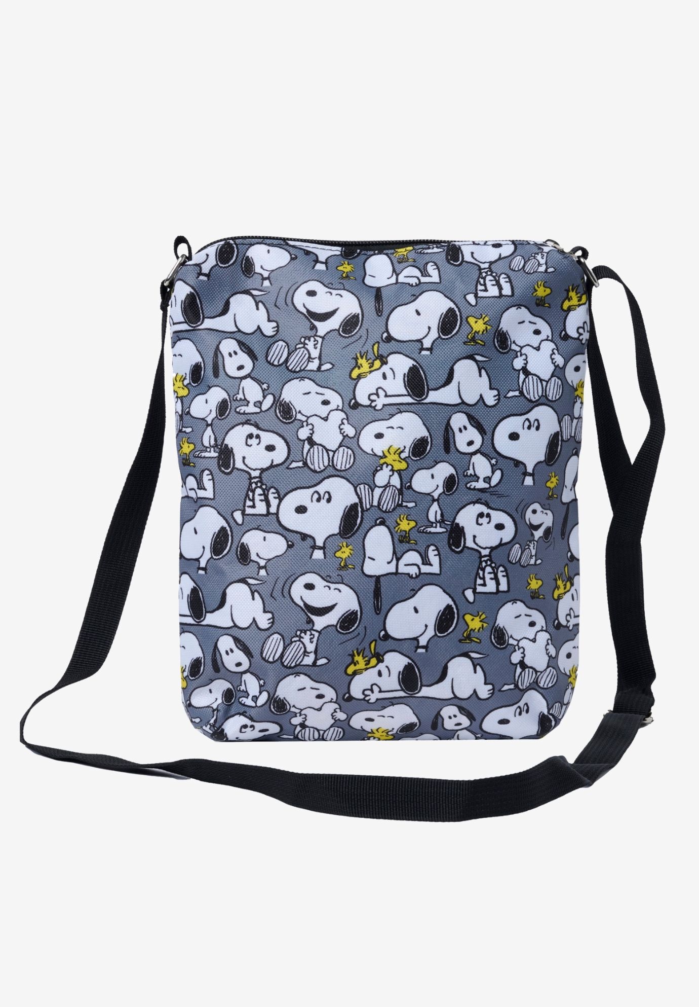 Women's Snoopy Passport Bag Travel Crossbody Purse Woodstock Passport Bag Gray, GRAY, on-hover image number 1