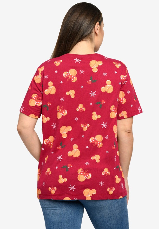 Disney Mickey Minnie Mouse T-Shirt All-Over Print Christmas, , on-hover image number null