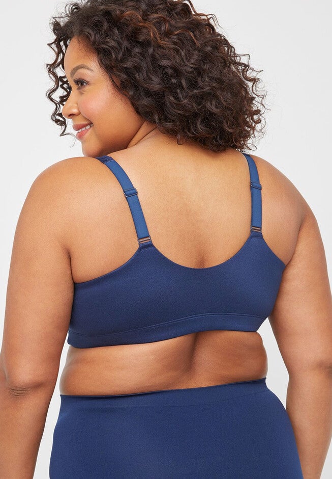 Full-Coverage Smooth Front-Close No-Wire Bra, , on-hover image number 1