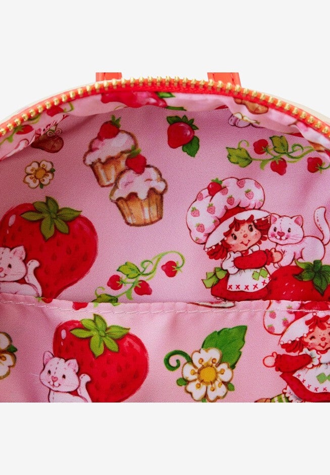 Loungefly x Strawberry Shortcake House Mini Backpack Handbag, RED, alternate image number null