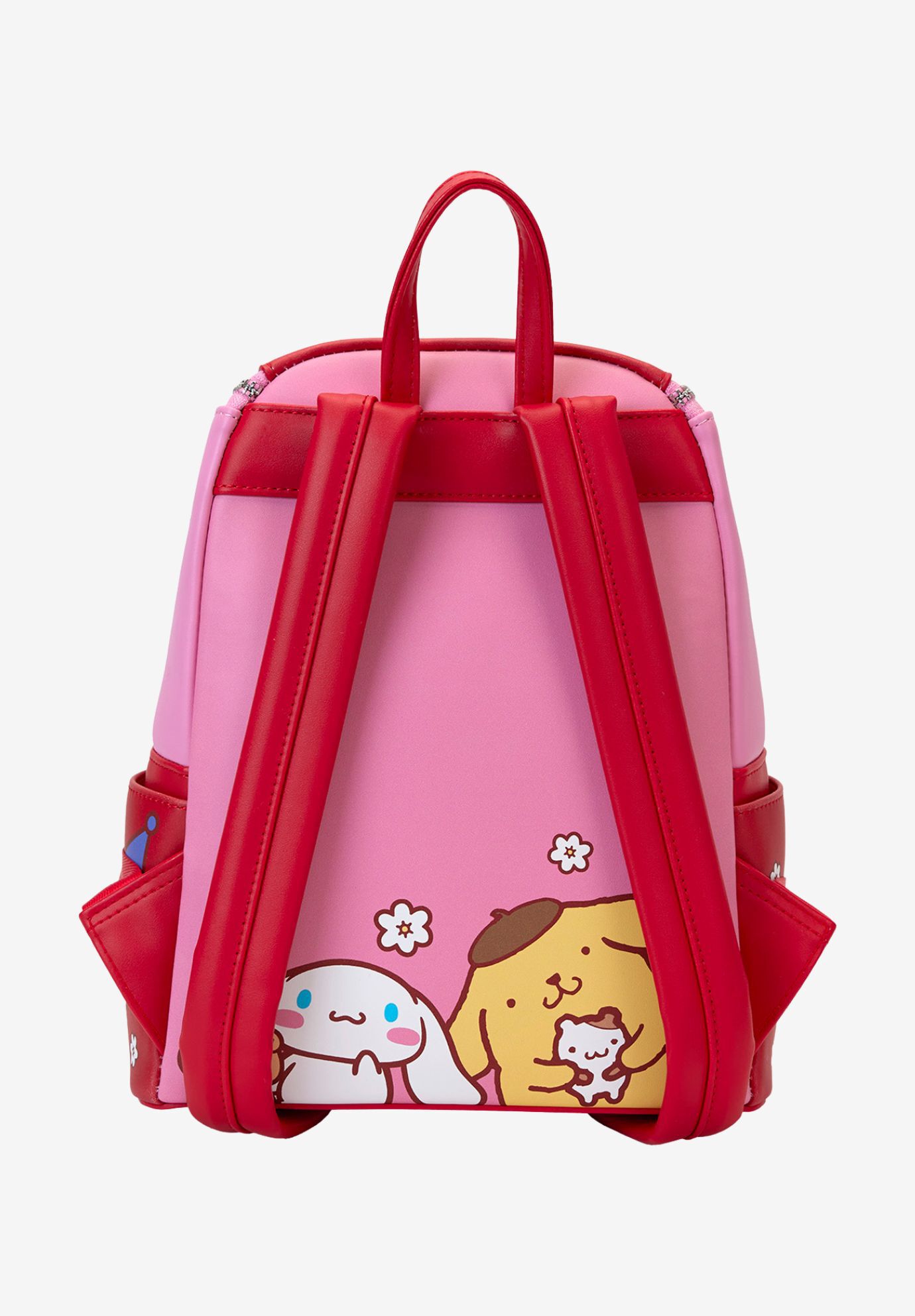 Loungefly x Sanrio Hello Kitty & Friends Mini Backpack Handbag Color Block, PINK, on-hover image number 1