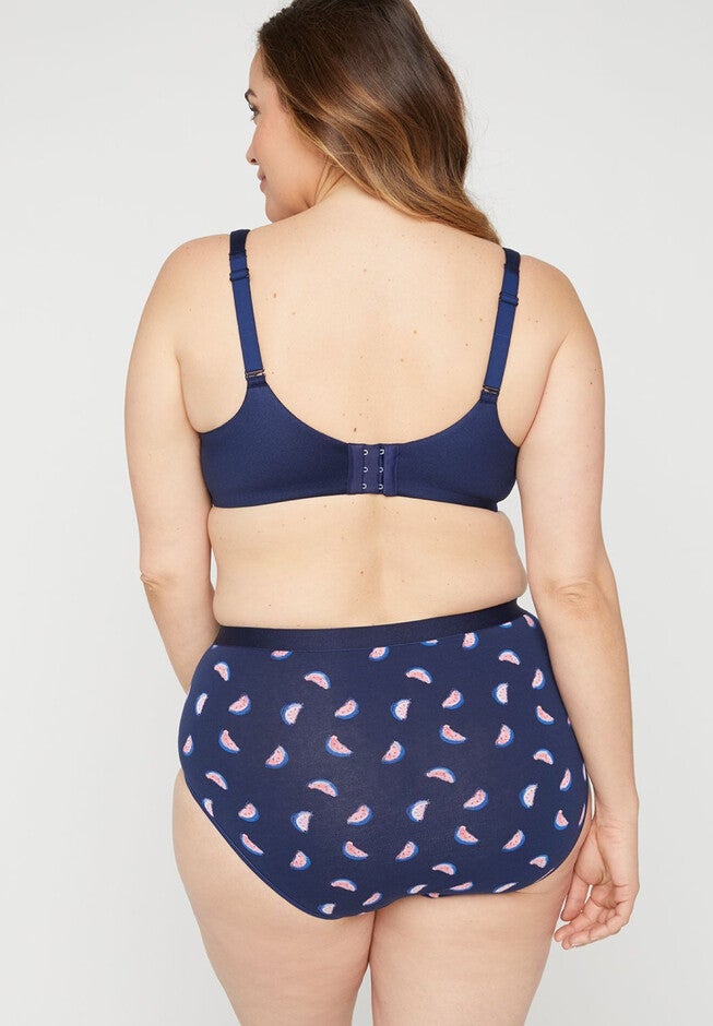 Solid Full-Coverage Smooth Underwire Bra, , on-hover image number 1