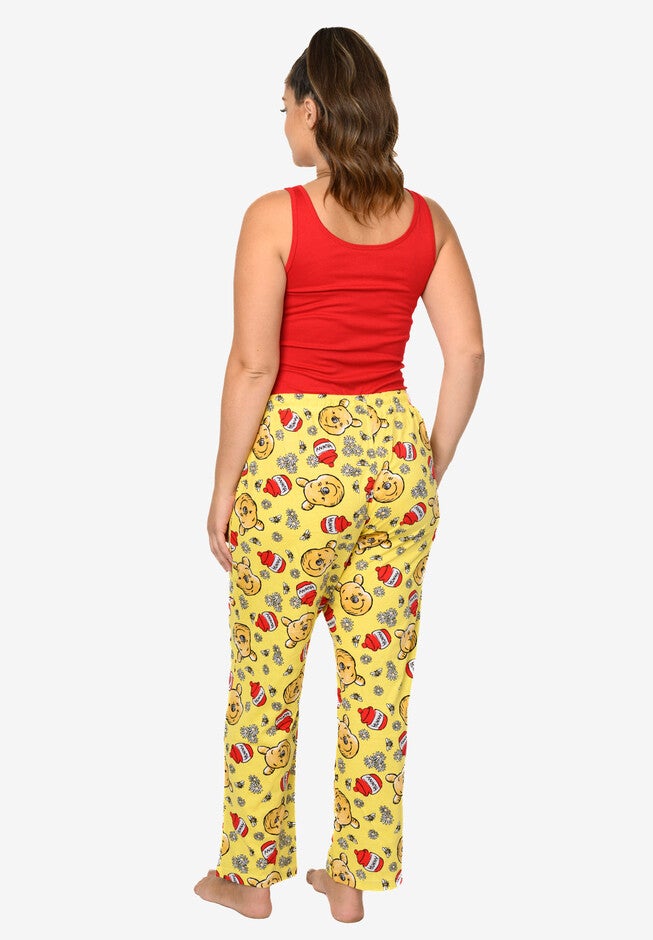 Disney Winnie The Pooh Pajama Lounge Pants All-Over Print Yellow, , alternate image number 4