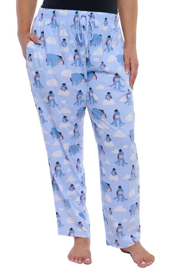 Winnie The Pooh Eeyore Pajama Pants Sleepwear Loungewear, BLUE, alternate image number 2