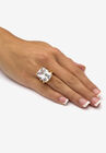 Emerald-Cut Cubic Zirconia Ring in Goldplate, , alternate image number null
