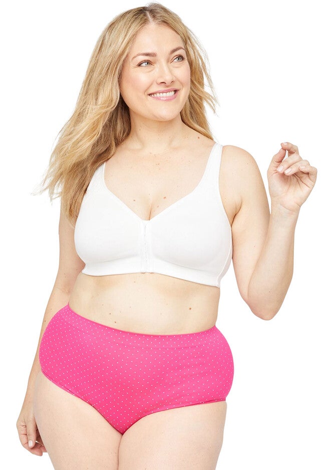 Seamless Full Brief Panty, NEW DOT BEETROOT PIN, hi-res image number 0