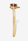 Yellow Gold-Plated Simulated Birthstone Ring, , alternate image number null