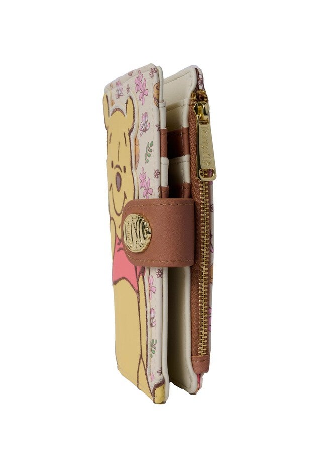 Loungefly x Disney Winnie the Pooh Snap Flap Wallet, BEIGE, alternate image number null