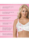 Fully Soft Cup Embroidered Mesh Bra, , alternate image number null