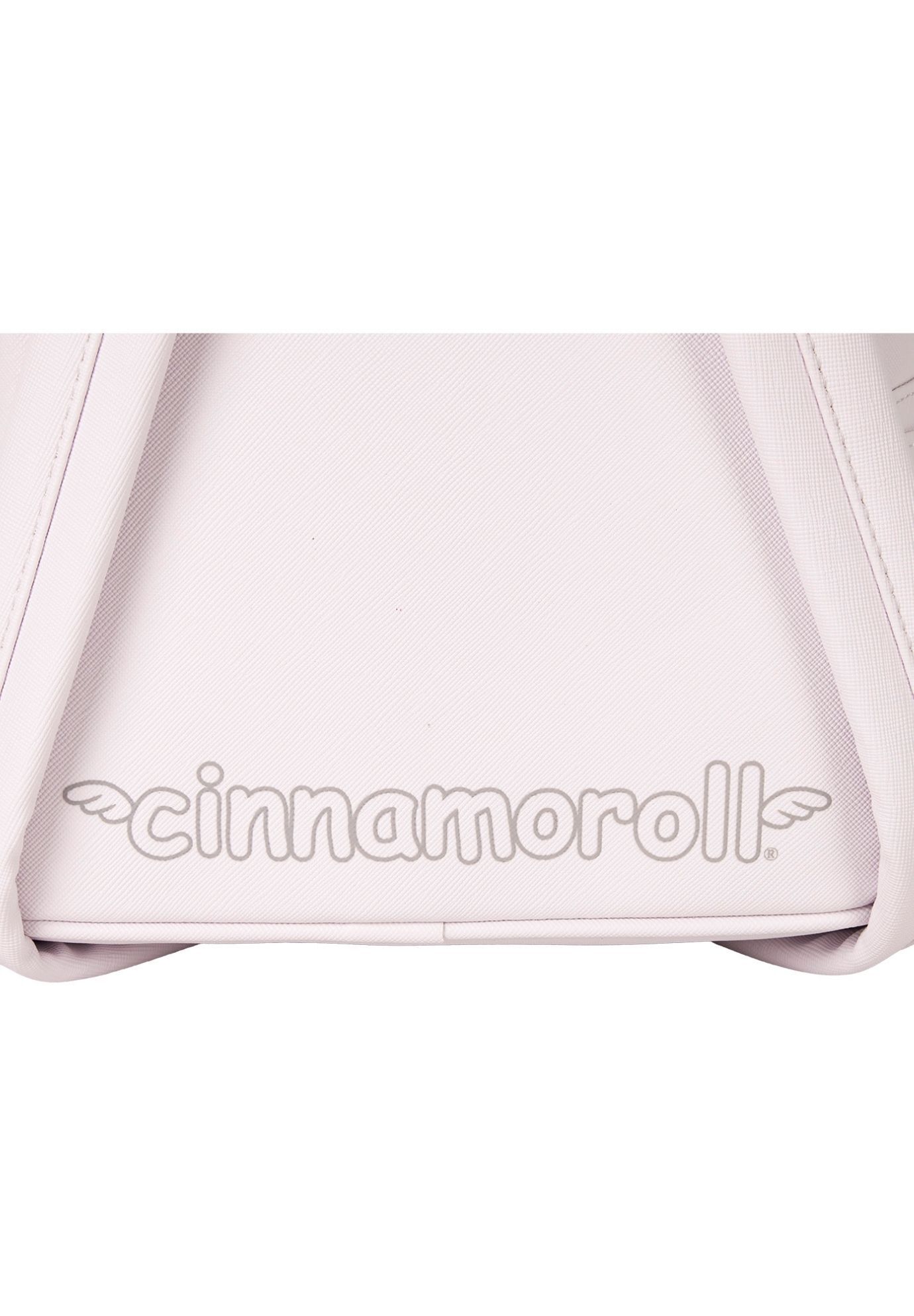 Loungefly x Sanrio Cinnamoroll Mini Backback, WHITE, alternate image number 4