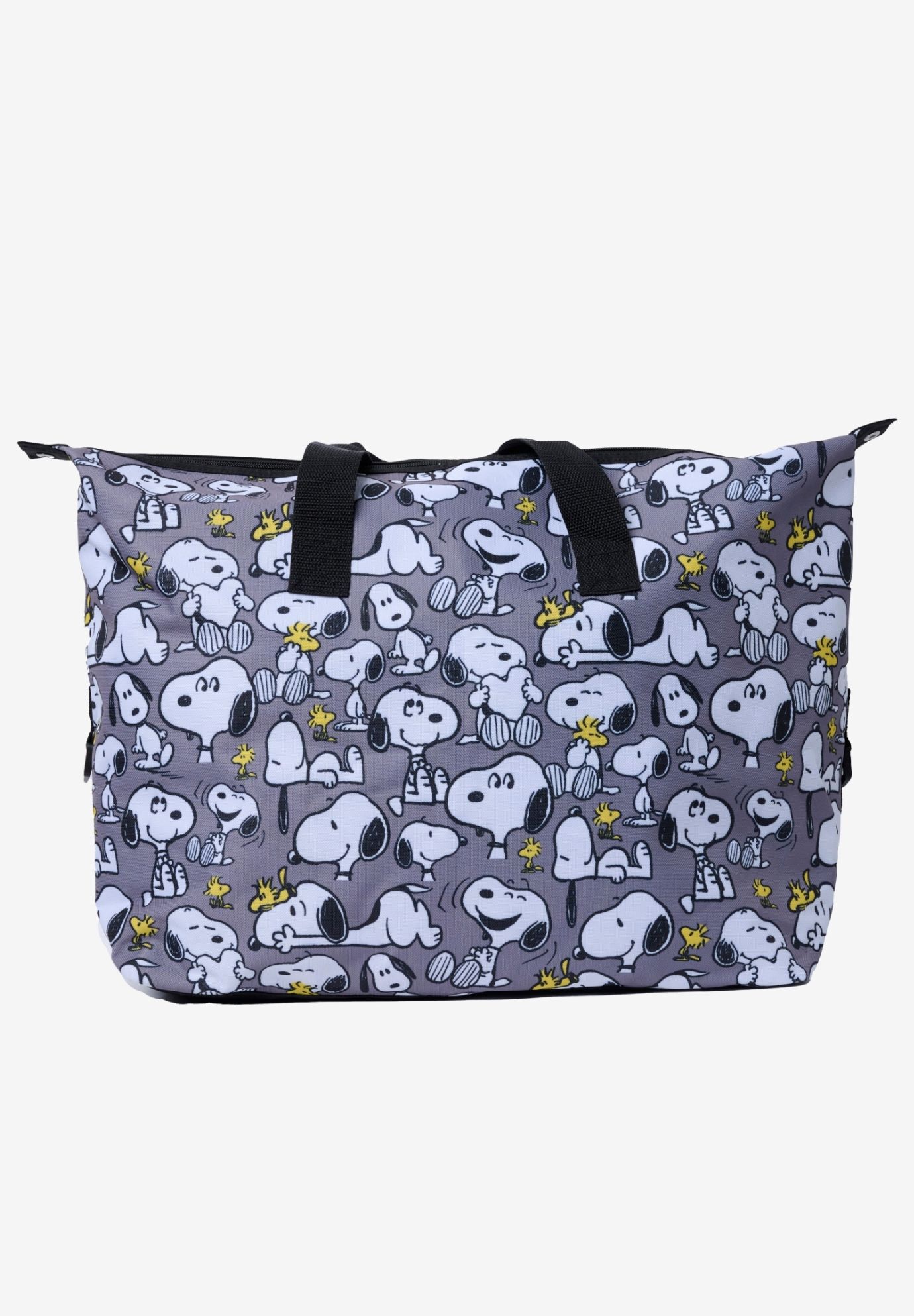 Peanuts Snoopy Duffel Bag Travel Weekender Carry-On Print Woodstock Gray, GRAY, alternate image number 3