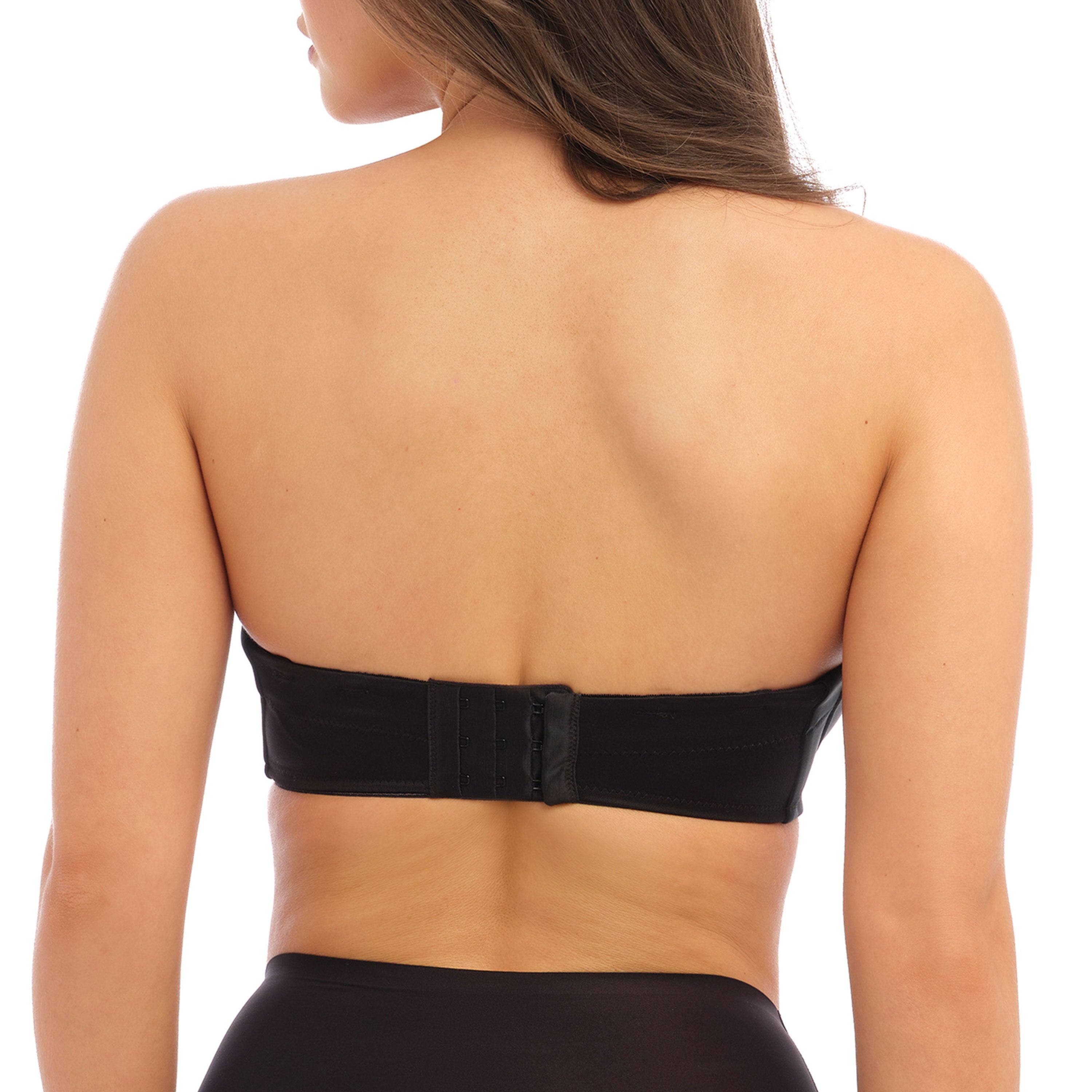 Smoothing Underwire Molded Strapless Bra, BLACK, on-hover image number 1