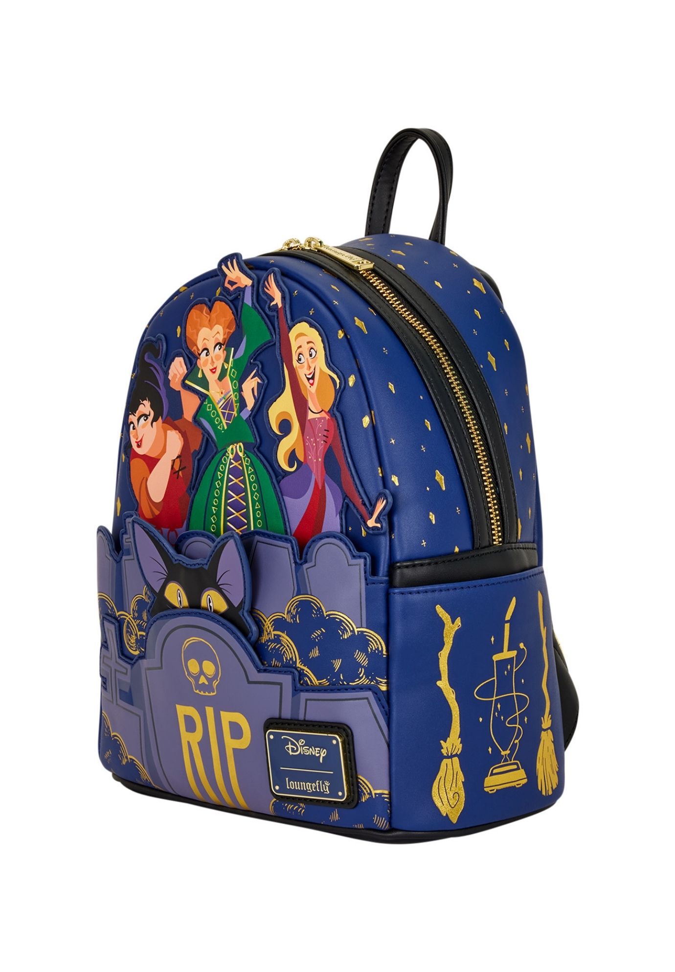 Loungefly x Disney Hocus Pocus Sanderson Sisters Graveyard Mini Backpack, BLUE, alternate image number 2