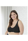 Bestform 5006014 Comfortable Unlined Wireless Cotton Stretch Sports Bra With Front Closure, , alternate image number null