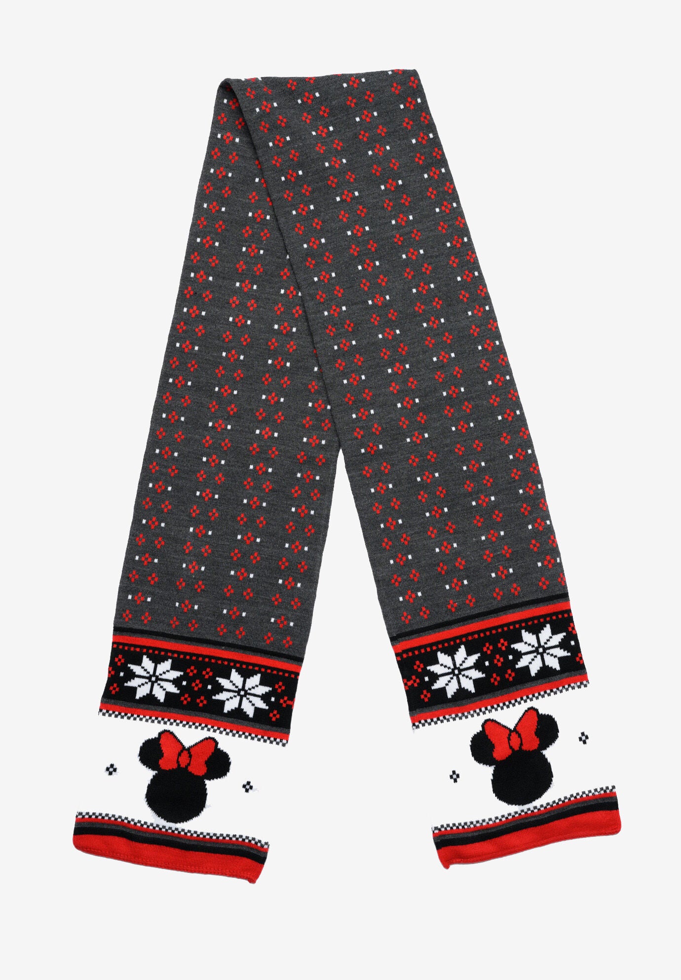 Minnie Mouse 70 inches Knit Scarf Disney Women&#39;S Red Winter Set, , on-hover image number 1
