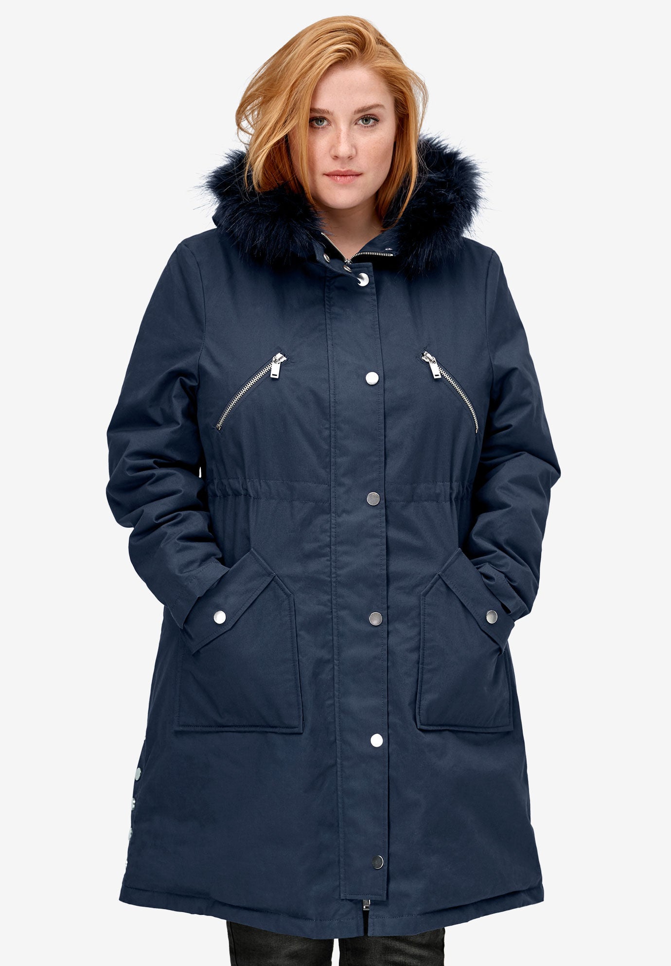 woman within winter coats plus size