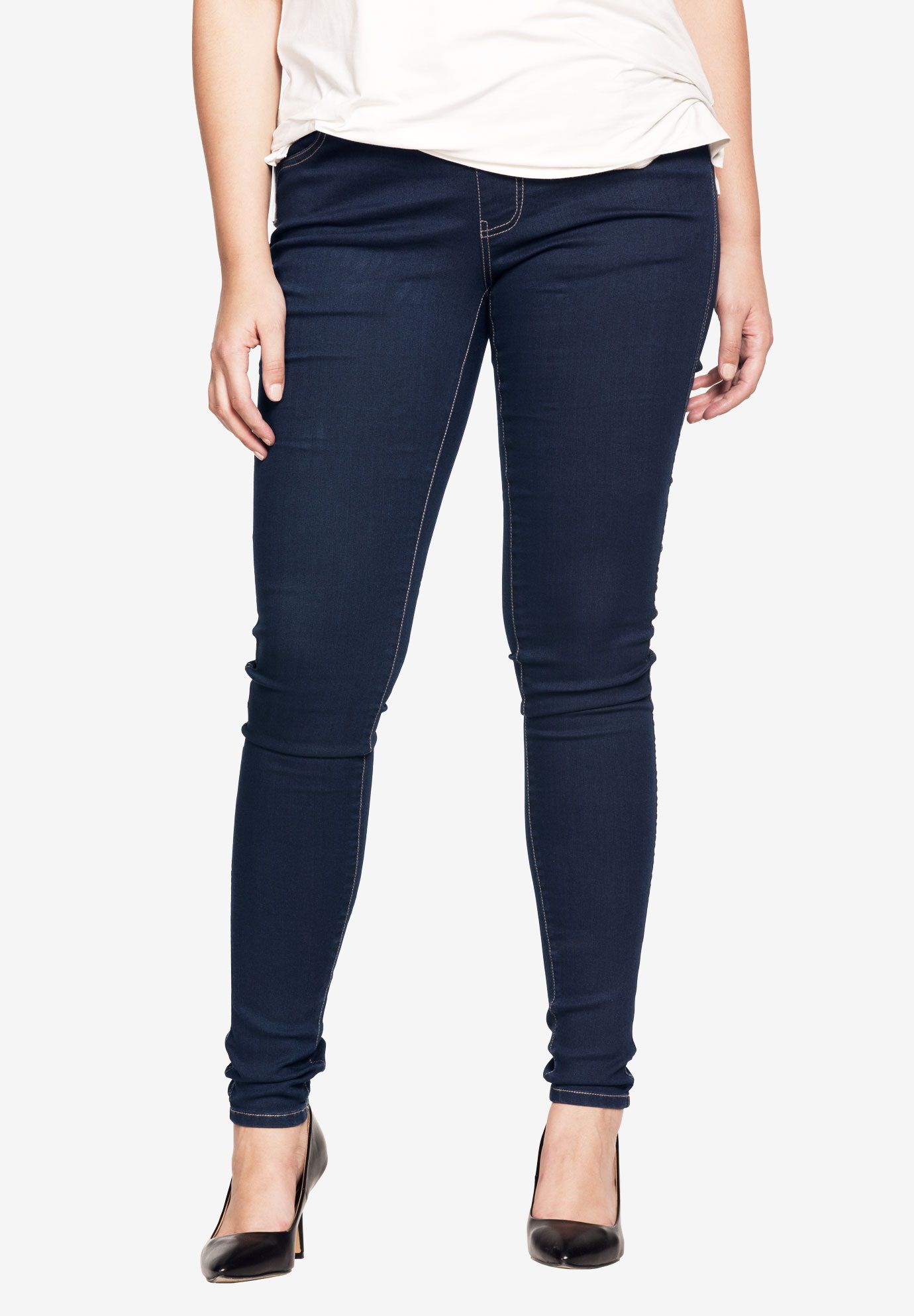 Plus size clearance jeggings with pockets