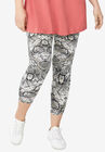 Knit Capri Leggings, , alternate image number null