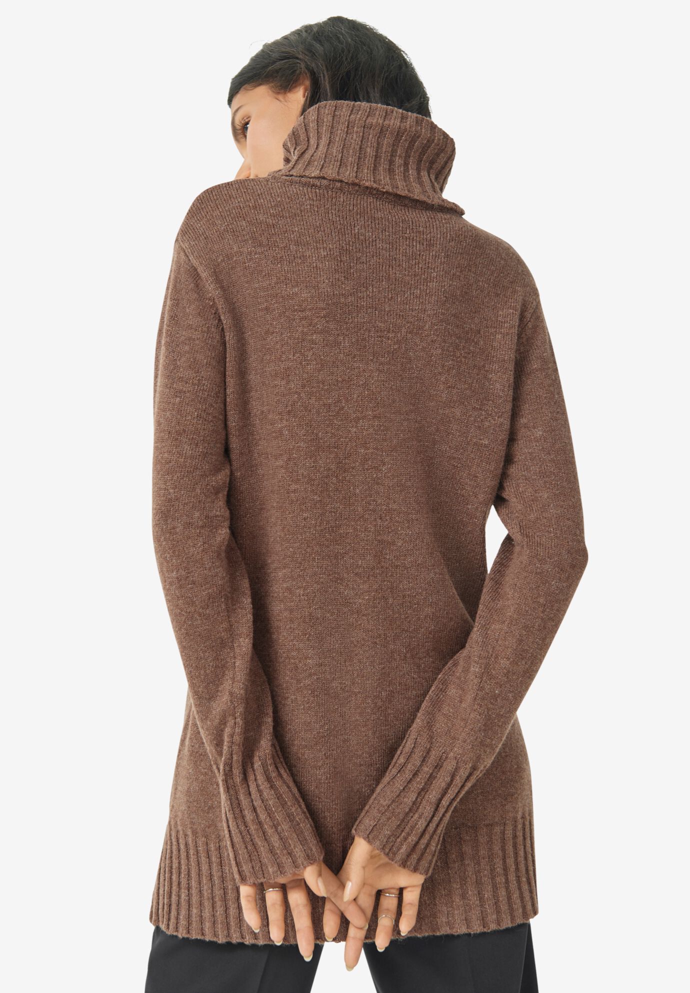 Long turtleneck tunic clearance