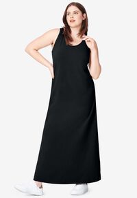 knee length dresses for ladies Fit & Flare Open Back Maxi Dress