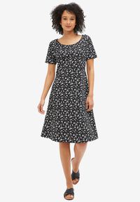 Linen Flounce Dress | Avenue