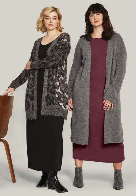 3/4 Sleeve Knit Maxi Dress by ellosĀ®, , alternate image number null