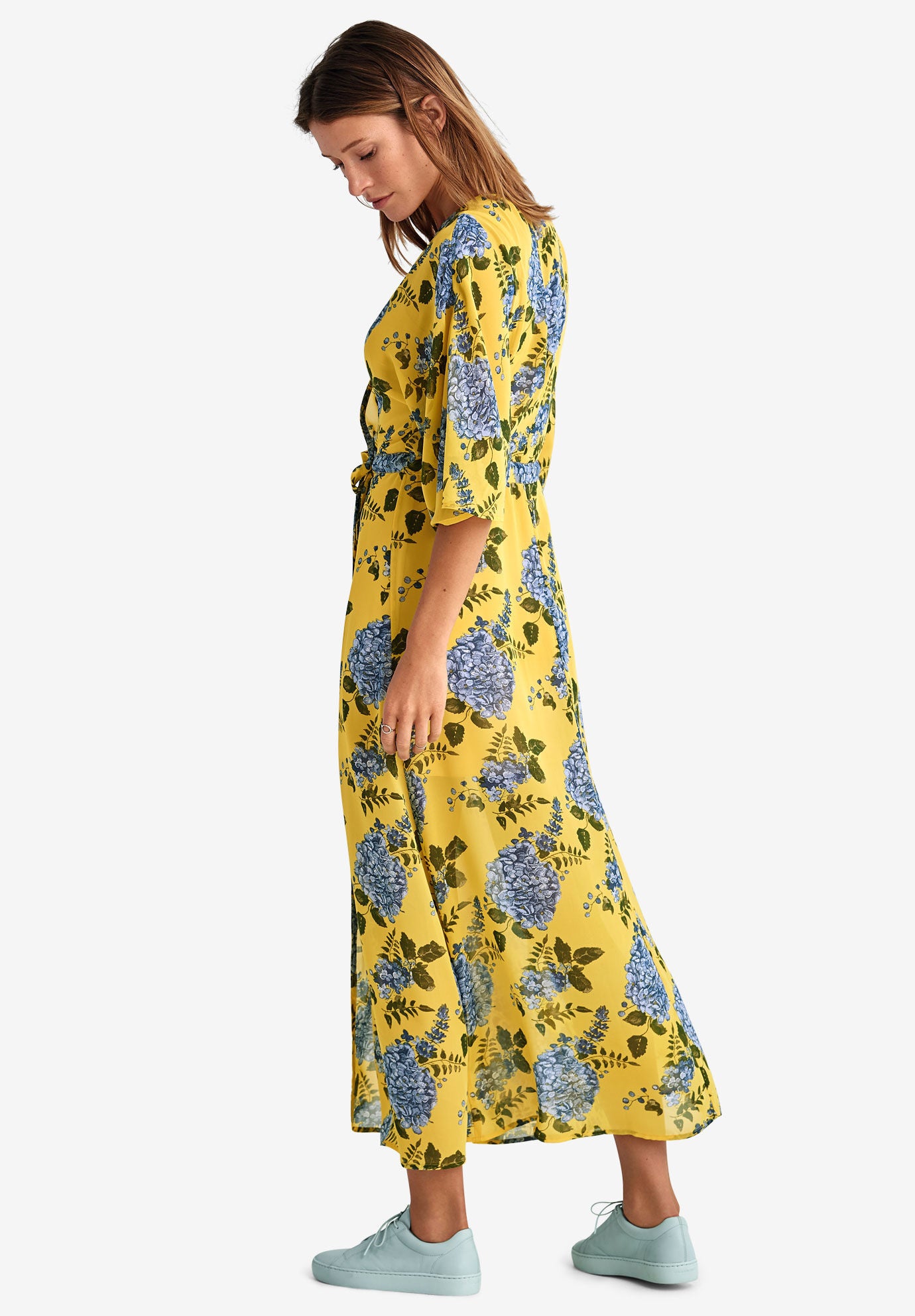 tie front wrap dress