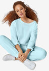 Boxy Fleece Sweatshirt, , on-hover image number null