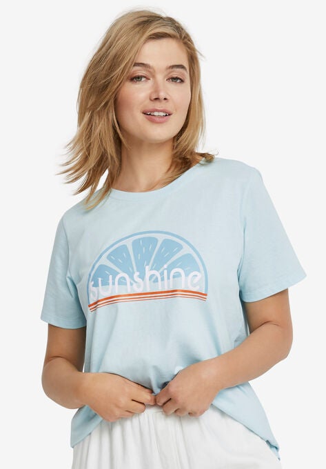 Sunshine Graphic Tee, SEAMIST BLUE, hi-res image number null