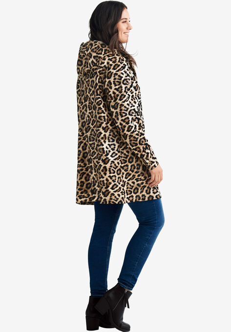Animal Print Hooded Raincoat, , on-hover image number null