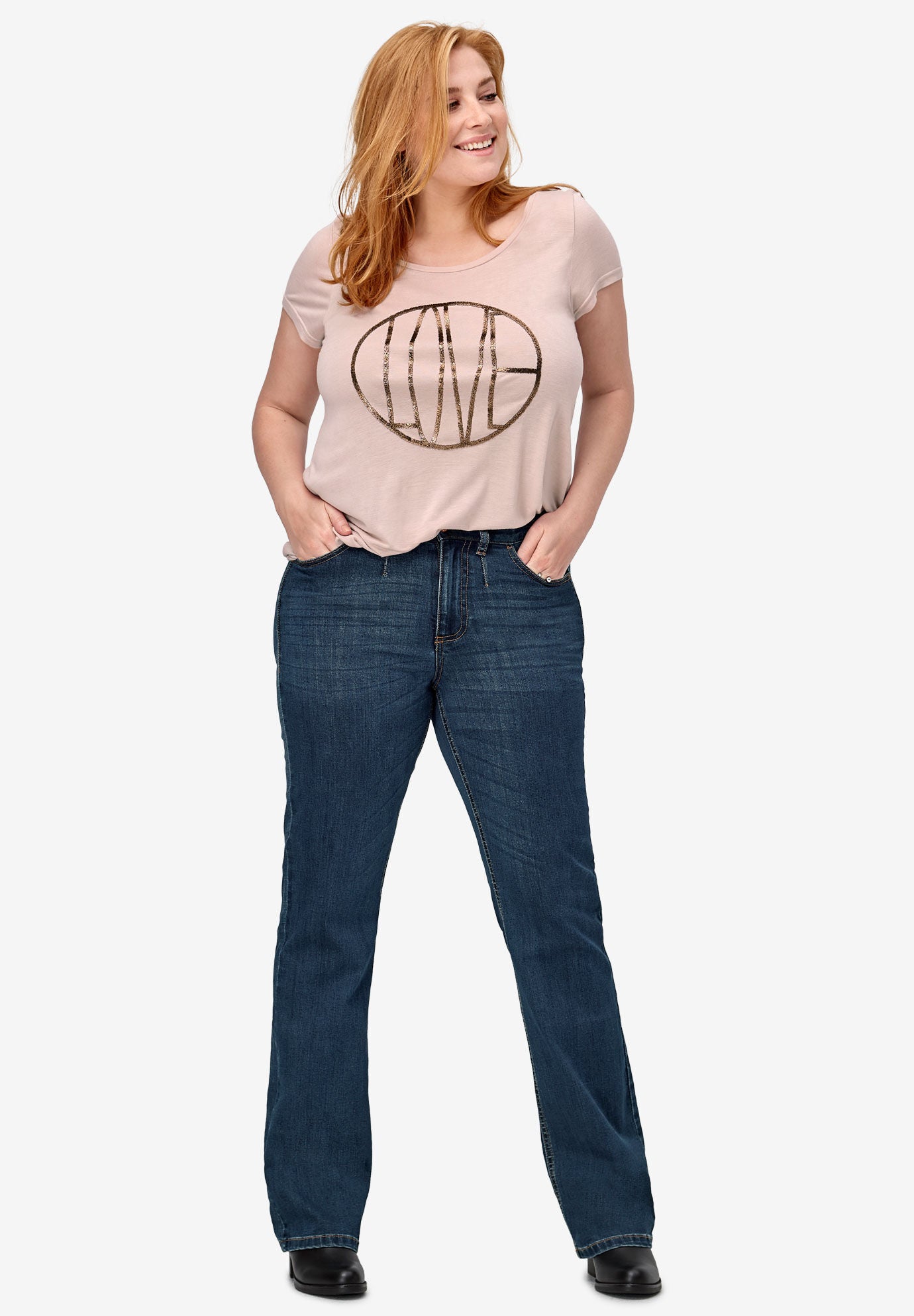 Plus Size Bootcut \u0026 Wide Leg Jeans 