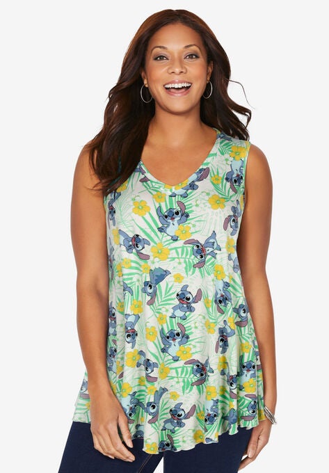 V-neck Stitch Tank, TROPICAL STITCH, hi-res image number null
