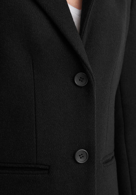 Classic Wool-Blend Coat, , alternate image number null