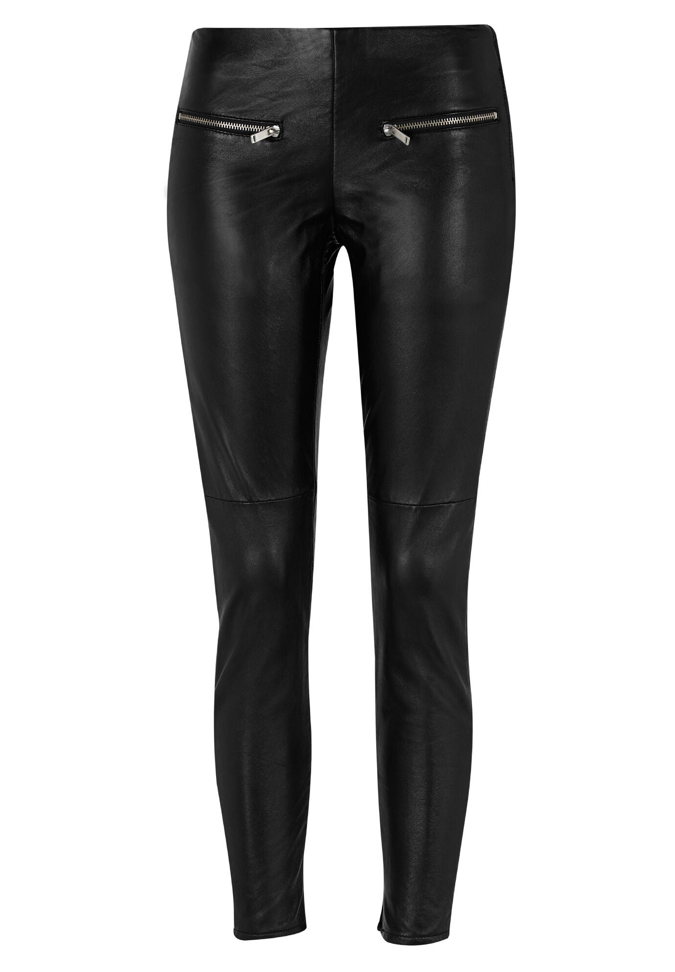 black skinny leather jeans