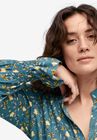 Floral Notch-Neck Blouse, , alternate image number null