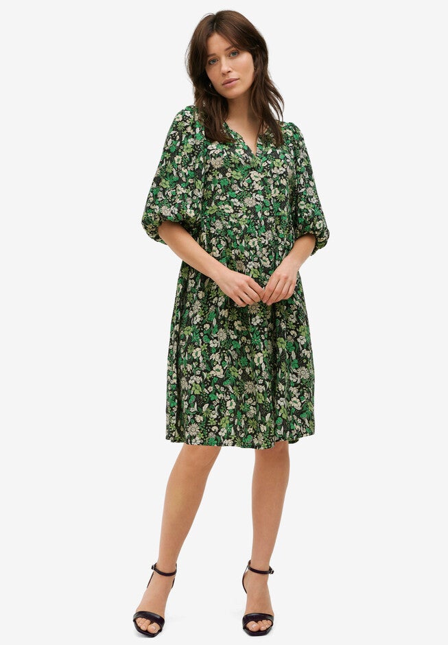 Notch Neck Empire Dress, , alternate image number 3
