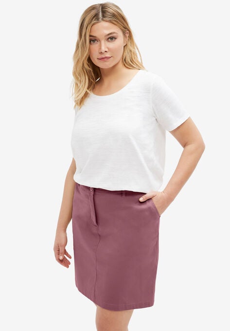 Chino Skort, VINTAGE PLUM, hi-res image number null