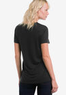 Drapey V-Neck Tee, , alternate image number null