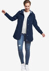 Snap-Front Hooded Raincoat, , alternate image number null