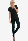 Drapey V-Neck Tee, , alternate image number null
