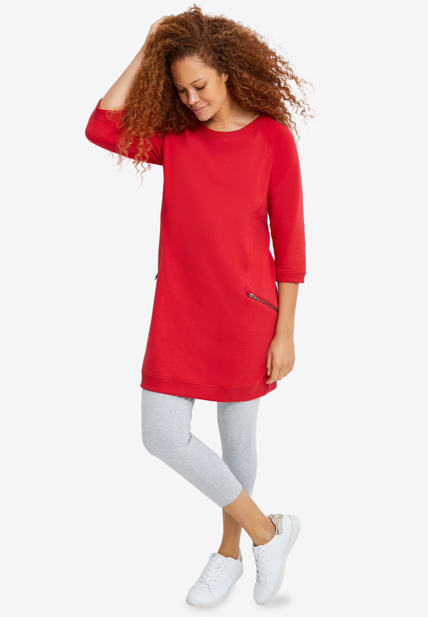 Reebok french terry tunic store
