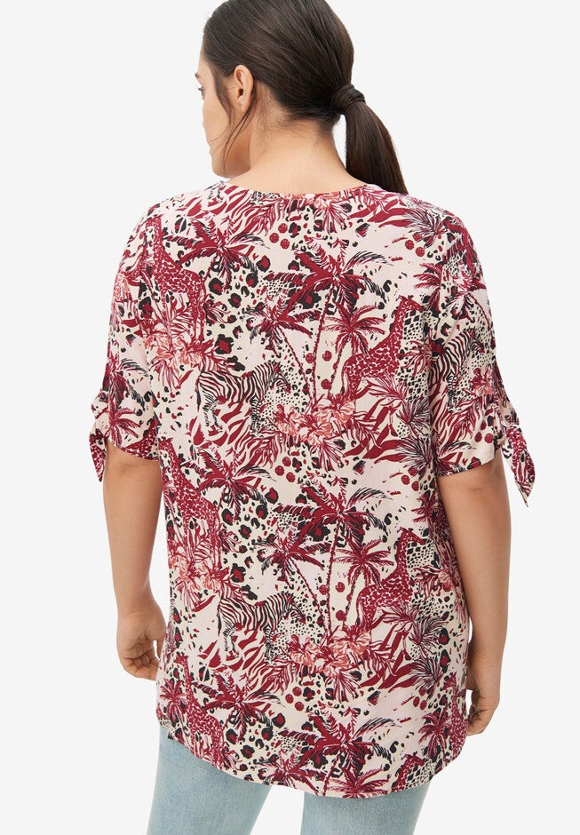 Tie-Sleeve Tunic, , on-hover image number null