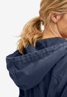 Hooded Twill A-Line Jacket, , alternate image number null