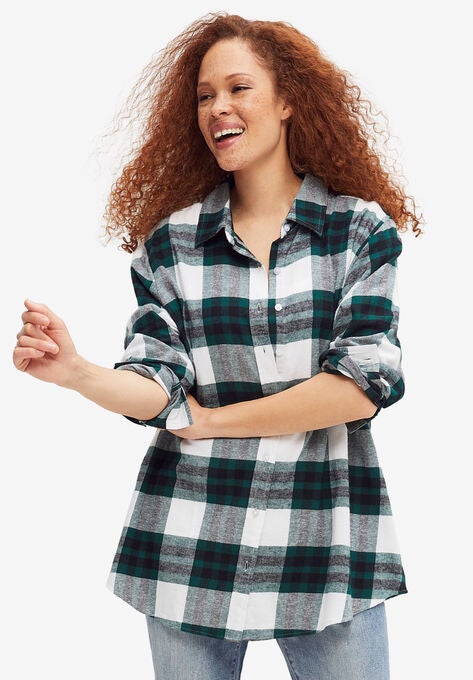 Plaid Flannel Shirt | Ellos