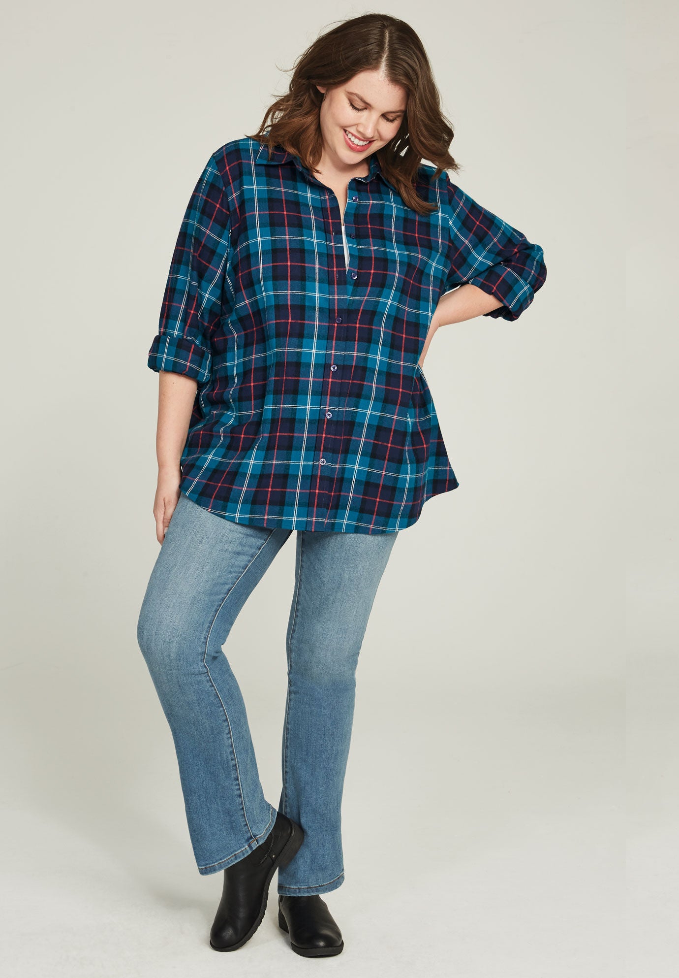 Mayoral Flannel Plaid Shirt